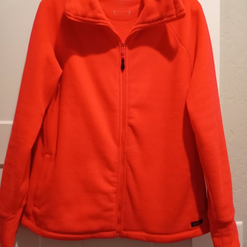 CALVIN KLEIN FLEECE JACKET BRIGHT PINK LG/XL